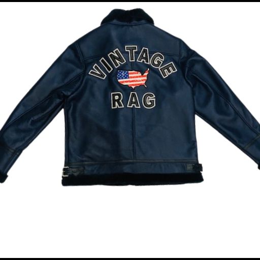 BLUE SHEARLING B3 BOMBER